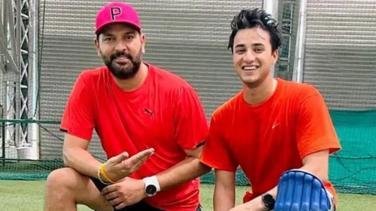 Abhishek Sharma and Yuvraj Singh