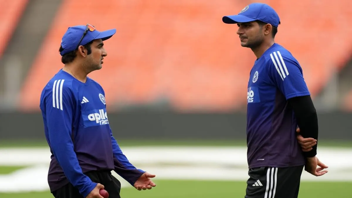 Gautam Gambhir  with Shubman gill 