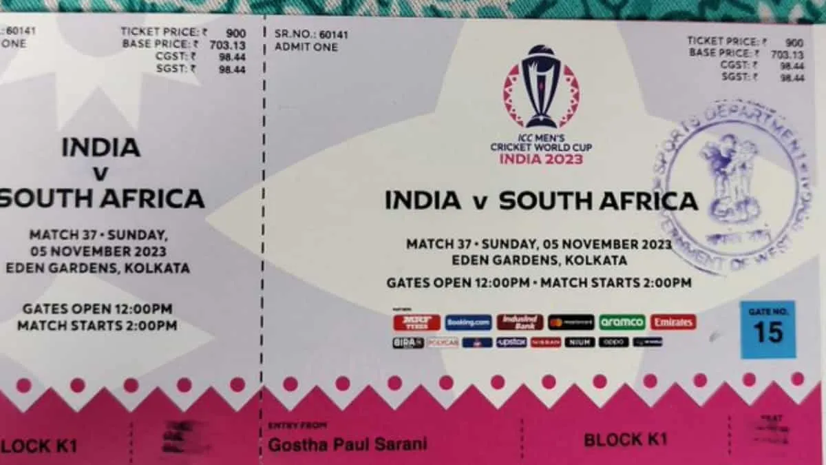 India vs South Africa Ticket Prices