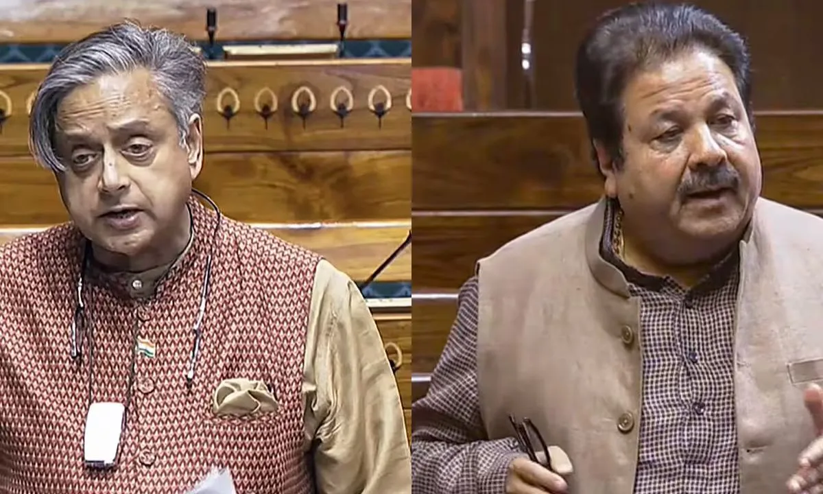Shashi Tharoor Rajiv Shukla debate