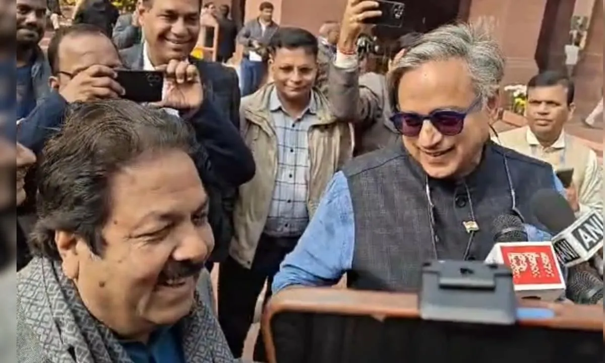 Shashi Tharoor Rajiv Shukla debate