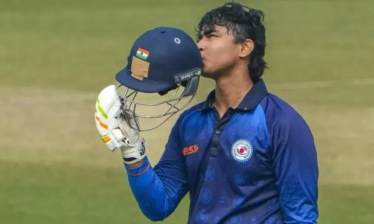 Vaibhav Suryavanshi 190 runs in Vijay Hazare Trophy