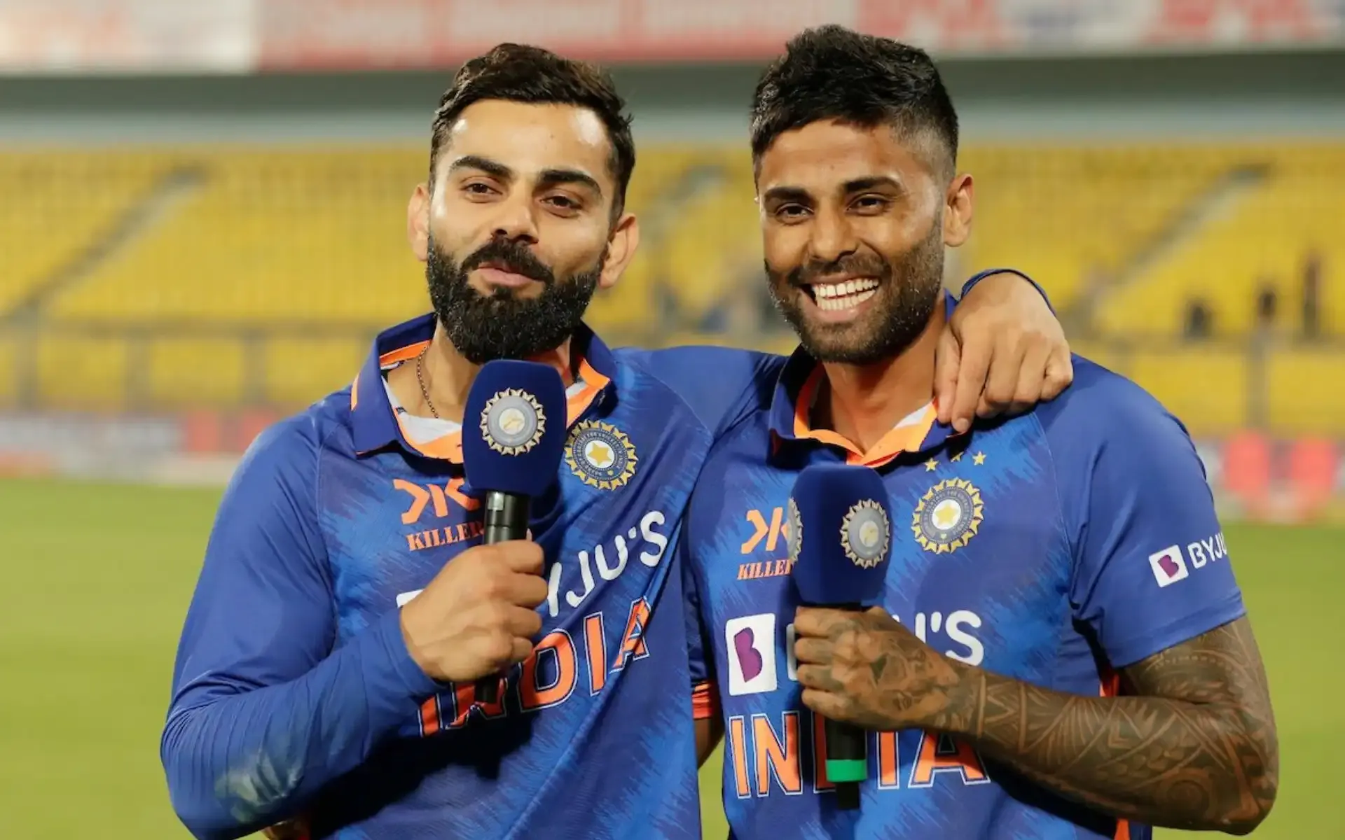 Suryakumar Yadav with Virat Kohli